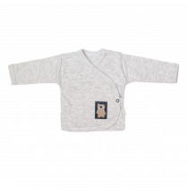 majčka na preklop siva